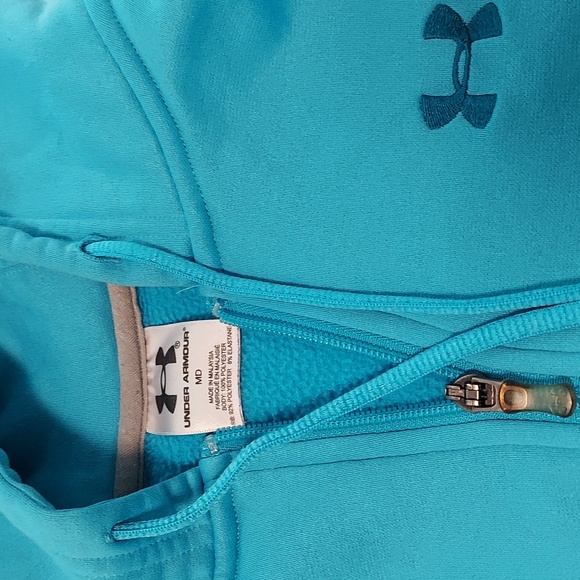 EUC Under Armour Women's Rival Fleece Full Zip Hoodie Medium - Picture 2 of 9